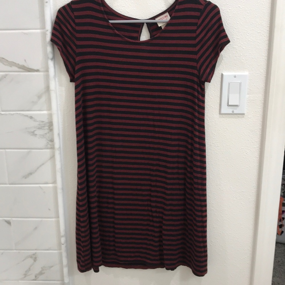 Striped shirt dress